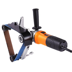 Pipe Tube Polisher Sander, 1300W Pipe Belt Sander with 6 Variable Speeds 1100-3200rpm, Professional Belt Sander Grinding Machine with 50PCS Sanding Belts for Burnishing Finishing Rust Removal