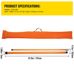 Load Height Measuring Stick, 15\' Sturdy Fiberglass Truck Height Stick with Adjustable Pole, Non-conductive Truck Height Measuring Stick with Carrying Bag, Height Stick for Trucks, Car Haulers