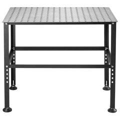Welding Table 36" x 24", 800LBS Capacity Welding Workbench Table, Heavy-Duty Work Bench with 0.63" Fixture Holes and Non-slip Foot Pads for Welding Assembly Repair Works