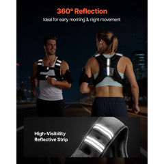 Weighted Vest, 16 lbs Weight Vest with Reflective Stripe, Adjustable Buckle Body Weight Vest for Men Women, Workout Equipment for Strength Training, Running, Jogging, Fitness, and Weight Loss
