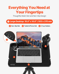 Stationary Cycling Desk Bike Trainer Fitness Desk with Triangle Support