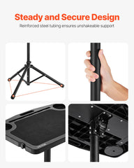 Stationary Cycling Desk Bike Trainer Fitness Desk with Triangle Support