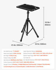 Stationary Cycling Desk Bike Trainer Fitness Desk with Triangle Support