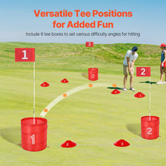 Backyard Golf Game, 6 Hole Golf Course, Golf Game Practice Games, Golf Chipping Game for Family, Adults and Kids, Portable Outdoor Yard Golf Game for Lawn, Yard, Camping, Park, Beach