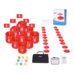 Backyard Golf Game 9 Hole Portable Bucket Golf Game for Kids and Adults