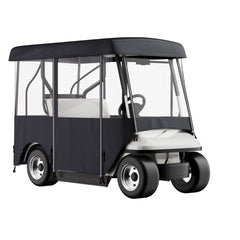 Golf Cart Enclosure, Polyester Driving Enclosure, Club Car Covers Universal Fits for 2+2 Passenger Golf Carts, Sunproof and Dustproof Outdoor Cart Cover