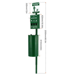Dog Waste Station with 600 Dog Poop Bags Commercial Park Pet Poop Station