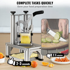 Commercial Vegetable Dicer Vegetable Chopper 4 Blades French Fry Cutter