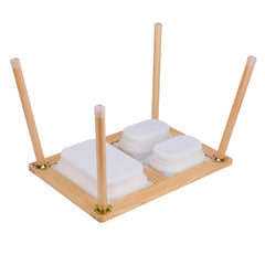 Kids Sensory Table Indoor Wooden Play Sand Water Table with 3 Storage Bins