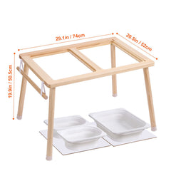 Kids Sensory Table Sand Water Play Table with 1 Paper Roll 3 Storage Bins
