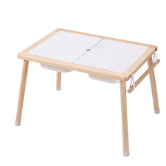 Kids Sensory Table Sand Water Play Table with 1 Paper Roll 3 Storage Bins