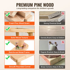 Kids Sensory Table & Chair Set Sand Water Play Table with 2 Storage Bins