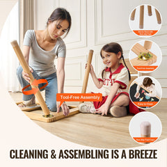 Kids Sensory Table & Chair Set Sand Water Play Table with 2 Storage Bins