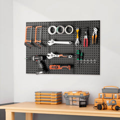 Metal Pegboard Panels609.6 x 304.8 mm3 Panels Wall Organizer for Home