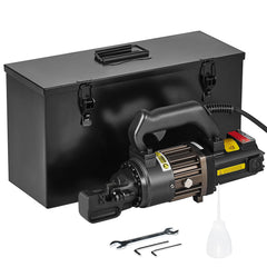 Electric Hydraulic Rebar Cutter, 1000W Portable Rebar Cutter, Cutting up to 5/8 Inch (4-16mm) #5 Rebar within 2 Seconds, High Power Steel Rebar Cutter with Oil Can Rich Accessories,Black RC-16