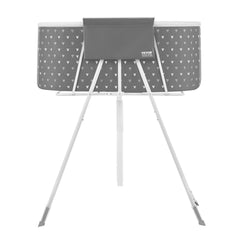 Portable Dog Bathtub, Elevated & Foldable Space-saving Pet Shower Station with Efficient Drainage, Bathing Tub for Washing & Grooming Small and Medium Size Dogs and Cats Indoor & Outdoor, Grey