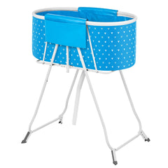 Portable Dog Bathtub, Elevated & Foldable Space-saving Pet Shower Station with Quick Drainage, Bathing Tub for Washing & Grooming Small and Medium Size Dogs and Cats Indoor & Outdoor, Light Blue