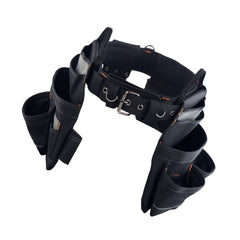 Tool Belt, 18 Pockets Professional Tool Pouch for Men, Heavy Duty Adjustable Utility Belt Detachable Work Bag for Electrician, Carpenter, Construction, Work Apron Organizer, Adjusts 80-131 cm