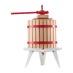 Fruit Wine Press Manual Press for Wine Making 3.2 Gal/12L Wood Basket