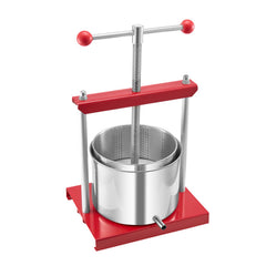Fruit Wine Press Manual Press for Wine Making 1.6 Gal/6L Stainless Steel