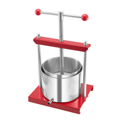 Fruit Wine Press Manual Press for Wine Making 1.6 Gal/6L Stainless Steel