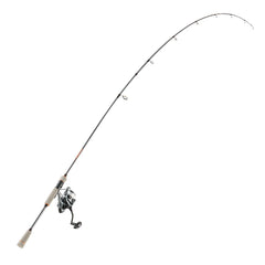Rod and Fishing Reel Combo, IM6 Fiberglass & Carbon Fiber Spinning Rod and Reel Combo, Bass Fishing Pole with 2m Two-Piece Rods, 6+1 Ball Bearings, Stainless Steel Guides with Ceramic Rings