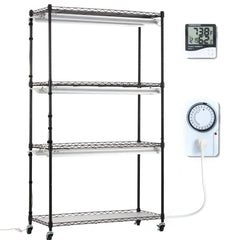 Plant Stand with Grow Lights 4 Tiers 180W 150 cm Tall Plant Grow Shelf