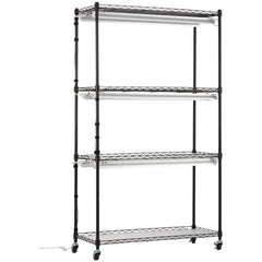 Plant Stand with Grow Lights 4 Tiers 180W 150 cm Tall Plant Grow Shelf