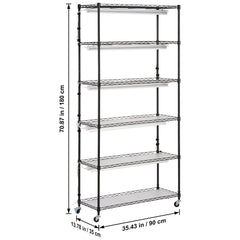 Plant Stand with Grow Light 6 Tiers 180W 180 cm Indoor Plant Grow Shelf