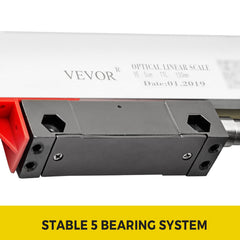 Lathe Linear Scale 150 mm Linear Glass Scale, High Accuracy 0.0002" Optical Length, Precision Linear Scale, Aluminum Body for Drilling, Grinding, Mill Milling Lathe machine with Accessories