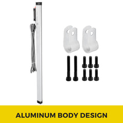 1 Axis Lathe Linear Scale 550mm with Accuracy 0.0002" Optical Length Precision Linear Scale Aluminum Body for Mill Milling Lathe Machine with Accessories (550mm(22"))