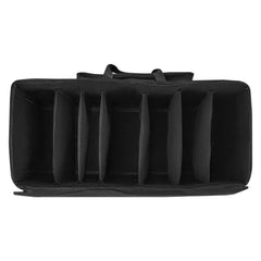 Electronic Drum Kit Bag, 600D, Padded Drum Bag with Wheels, Large 920 x 420 x 410 mm Interior, Lightweight Travel Case with Detachable Dividers, and Multiple Pockets, for Electric Drums, Black