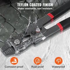 Crimping Tool, Up To 2.2mm Wire Rope Crimping Tool, Crimping Loop Sleeve Kit with a Cable Cutter and 160pcs Aluminum Buckles, Teflon Coating Anti-Rust Fishing Crimping Tool