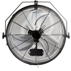 Industrial Wall Mount Fan Waterproof Metal Fan 17.6'' 3 Speed Airflow
