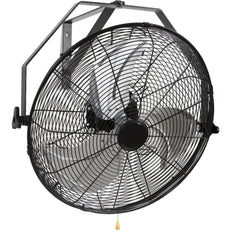 Industrial Wall Mount Fan Waterproof Metal Fan 17.6'' 3 Speed Airflow