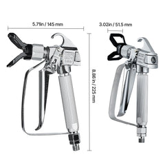 Airless Paint Spray Gun and Hose Kit 3600PSI with Extension Rods Filters
