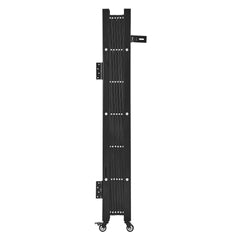 Single Folding Security Gate, Lockable Scissor Gate with 360 degree Swivel Casters, Outdoor Barricade Steel Retractable Gates, for Entry Security, Garage, Warehouse & Pool, 1700 x 1310 mm (W x H)