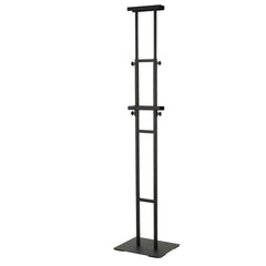 Poster Stand, Adjustable Height Up to 75", Double-Sided Heavy Duty Pedestal Sign Holder, Floor Standing Sign Holder Banner Stand with Shock-absorbing Base for Display, for Board and Foam, Black