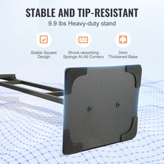 Poster Stand, Adjustable Height Up to 75", Double-Sided Heavy Duty Pedestal Sign Holder, Floor Standing Sign Holder Banner Stand with Shock-absorbing Base for Display, for Board and Foam, Black