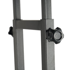 Poster Stand, Adjustable Height Up to 75", Double-Sided Heavy Duty Pedestal Sign Holder, Floor Standing Sign Holder Banner Stand with Shock-absorbing Base for Display, for Board and Foam, Black