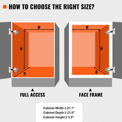 Pull Out Cabinet Under Sink Organizer 20 x 21 Inch Wire Drawer Basket