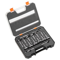 Forstner Bit Set, 16 Pcs Forstner Drill Bits Set, 1/4" to 1-5/8", Carbon Steel, with Universal Round Shank, Forstner Drill Bit for Wood and Composite Board, Forstner Bits for Woodworking