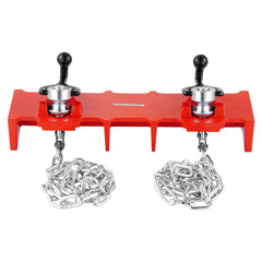 Pipe Welding Vise, 1/2 to 8-inch Pipe Welding Clamp with Dual Chains & Crank Handles, Heavy-Duty Cast Iron Welding Vise for a Variety of Pipes