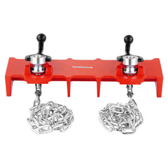 Pipe Welding Vise, 1/2 to 8-inch Pipe Welding Clamp with Dual Chains & Crank Handles, Heavy-Duty Cast Iron Welding Vise for a Variety of Pipes