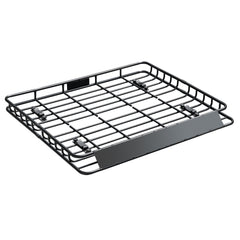 Roof Rack Cargo Carrier, 1095 x 1270 x 105 mm, Universal Rooftop Cargo Basket, Car Top Luggage Holder with 68 kg Max Load Capacity, 4.1 in Fence, Anti-Rust Alloy Steel, Wind Fairing, for SUV Car