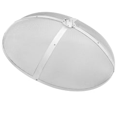 Fire Pit Spark Screen Round 30", Reinforced Heavy Duty Steel Metal Cover, Outdoor Firepit Lid, Easy-Opening Top Screen Covers Round with Ring Handle for Outdoor Patio Fire Pits Backyard