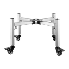 Fire Pit Stand, 38-68.6 cm Adjustable Stretch with 4 Casters, Firepit Stand for Solo Stove Bonfire Ranger Yukon & Other Outside Firepit, Stainless Steel Camping Fire Pit Accessory for Fireplace