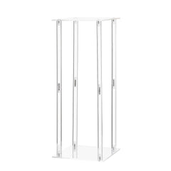 Wedding Flower Stand, 10PCS 50cm Column Flower Stand, Floral Stands with Acrylic Laminate, Cylindrical Cubic Floral Display Rack for Wedding, Party, Birthday, Home, Centerpiece Stands
