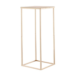 Wedding Flower Stand, 10PCS 60cm Column Flower Stand, Floral Stands with Metal Laminate, Gold Rectangular Floral Display Rack for Wedding, Party, Birthday, Home, Gold Centerpiece Stands