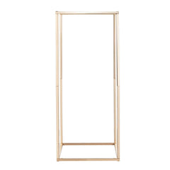 Wedding Flower Stand, 10PCS 60cm Column Flower Stand, Floral Stands with Hidden Screw, Rectangular Cubic Floral Display Rack for Wedding, Party, Birthday, Home, Gold Centerpiece Stands